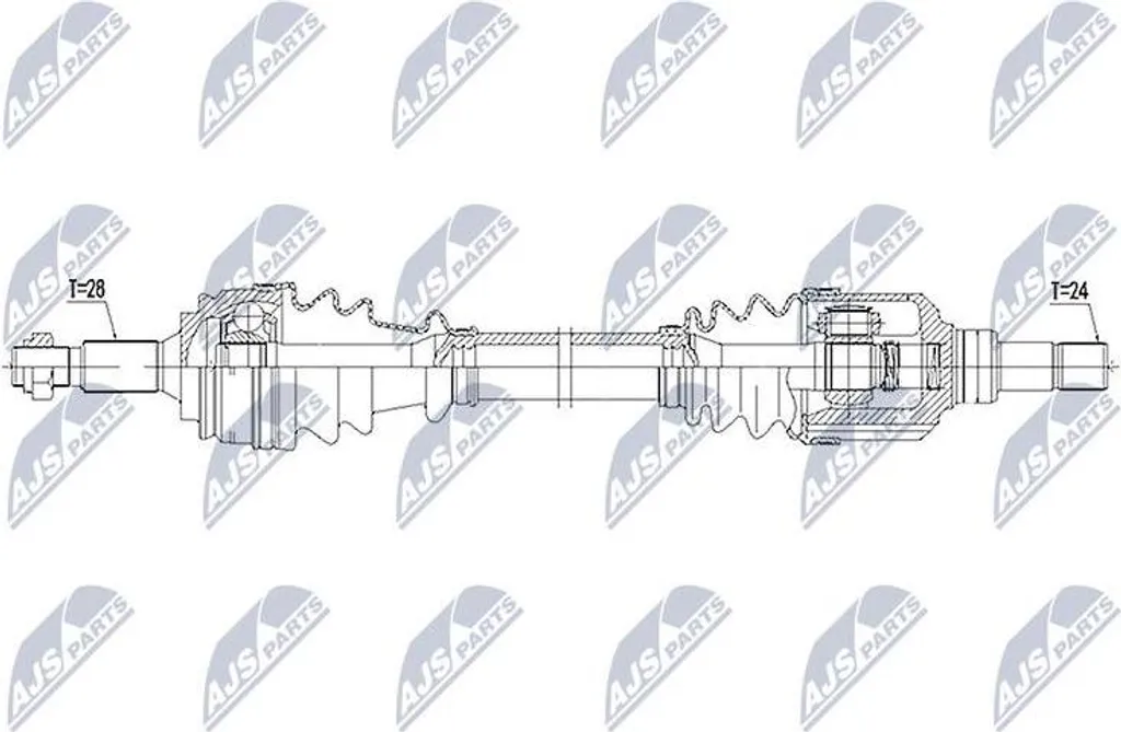 Arbre d'entraînement pour Peugeot 308 et Berlingo - Solution OE 1610205680