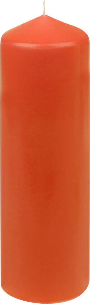 Stumpenkerzen Dunkelorange 280/87 mm, 6 Stück Steinhart Kerzen in RAL-Kerzen Güte Qualität