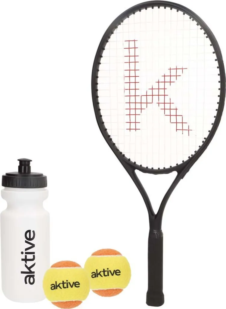 Set actif Raquettes de tennis Noir Noir One Size avec balles et housse