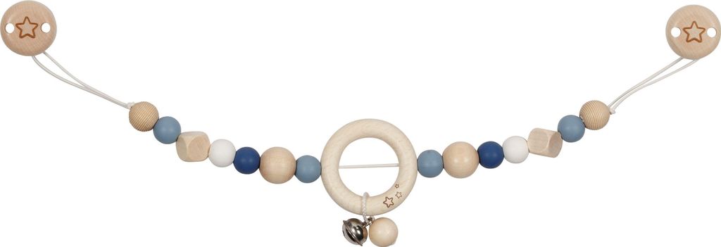 goki baby Kinderwagenkette Stern, Kinderwagen, Junge/Mädchen, Silikon, Holz