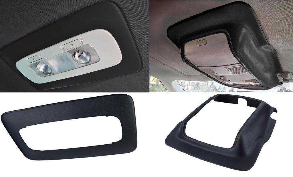 Für VW Golf 6 VI Abdeckung Brillenfach + Hinten bei gelöstem Dachhimmel Schwarz in der Farbe Schwarz von Carparts-Online GmbH