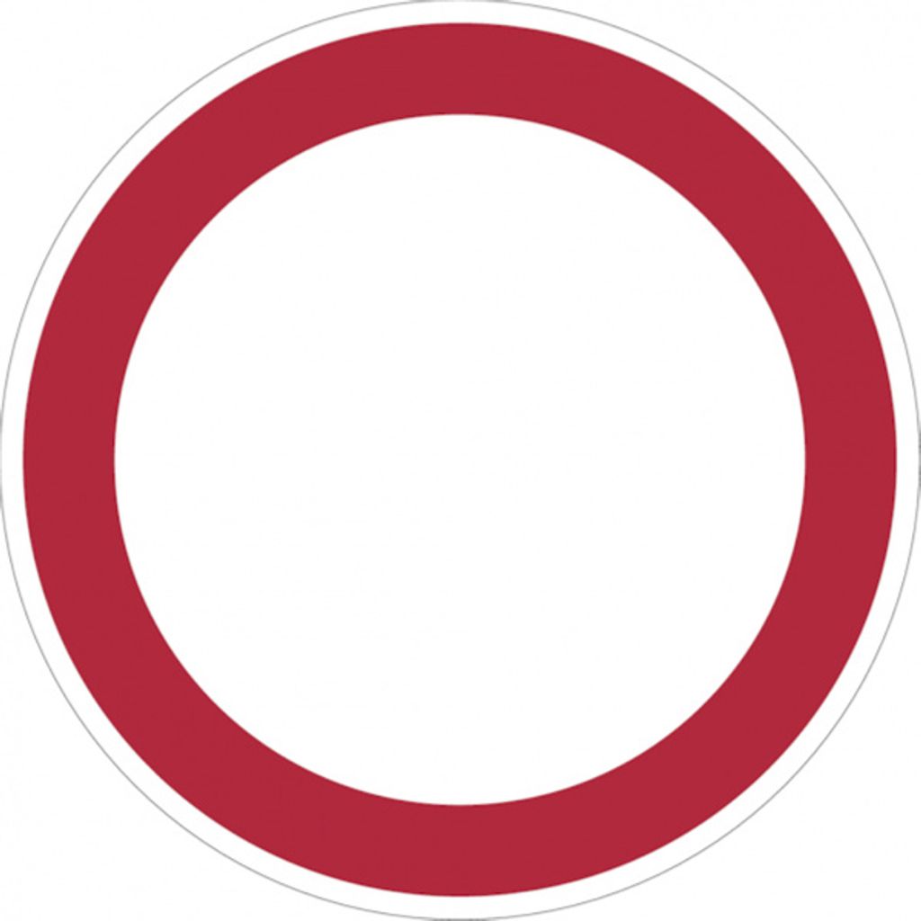 Dreifke Verbotsschild, Allgemeines Verbotsschild - praxisbewährt | Alu geprä...