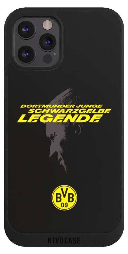 NIVOCASE Handyhülle für Apple iPhone 12 Pro Hülle NIVOpure Case Schwarz BVB Borussia Dortmund Marco Reus