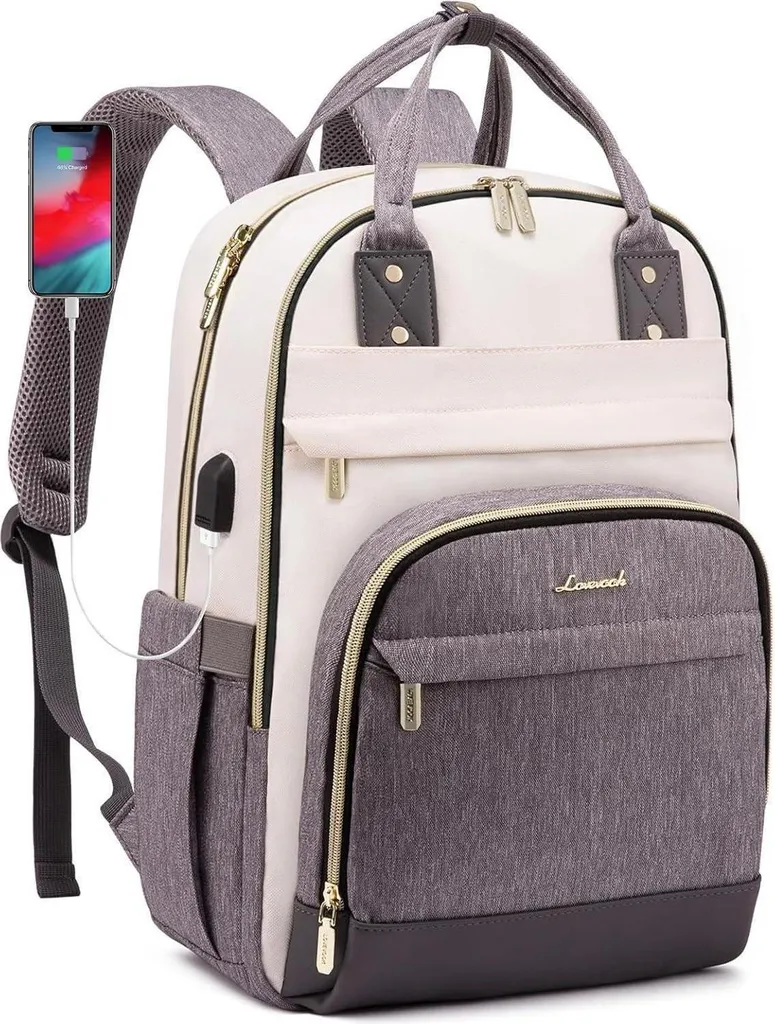 Sac à dos femme imperméable et anti-vol pour ordinateur portable
