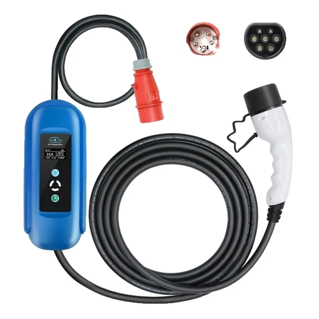 Chargeur EV 11kW triphasé 16A avec contrôle Tuya Smart App câble 5m