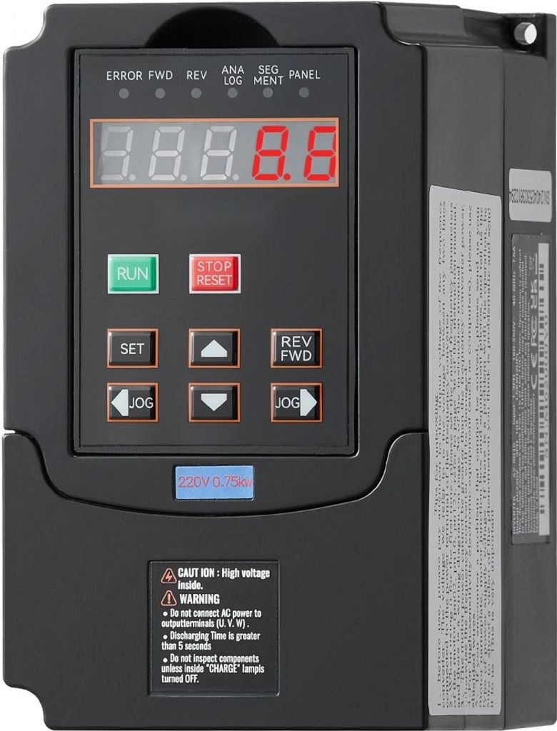 Frequenzumrichter VFD 0,75 kW 220 V - 1-/3-Phasen-Eingang auf 3-Phasen-Ausgang - Industriegeräte - Motorsteuerung