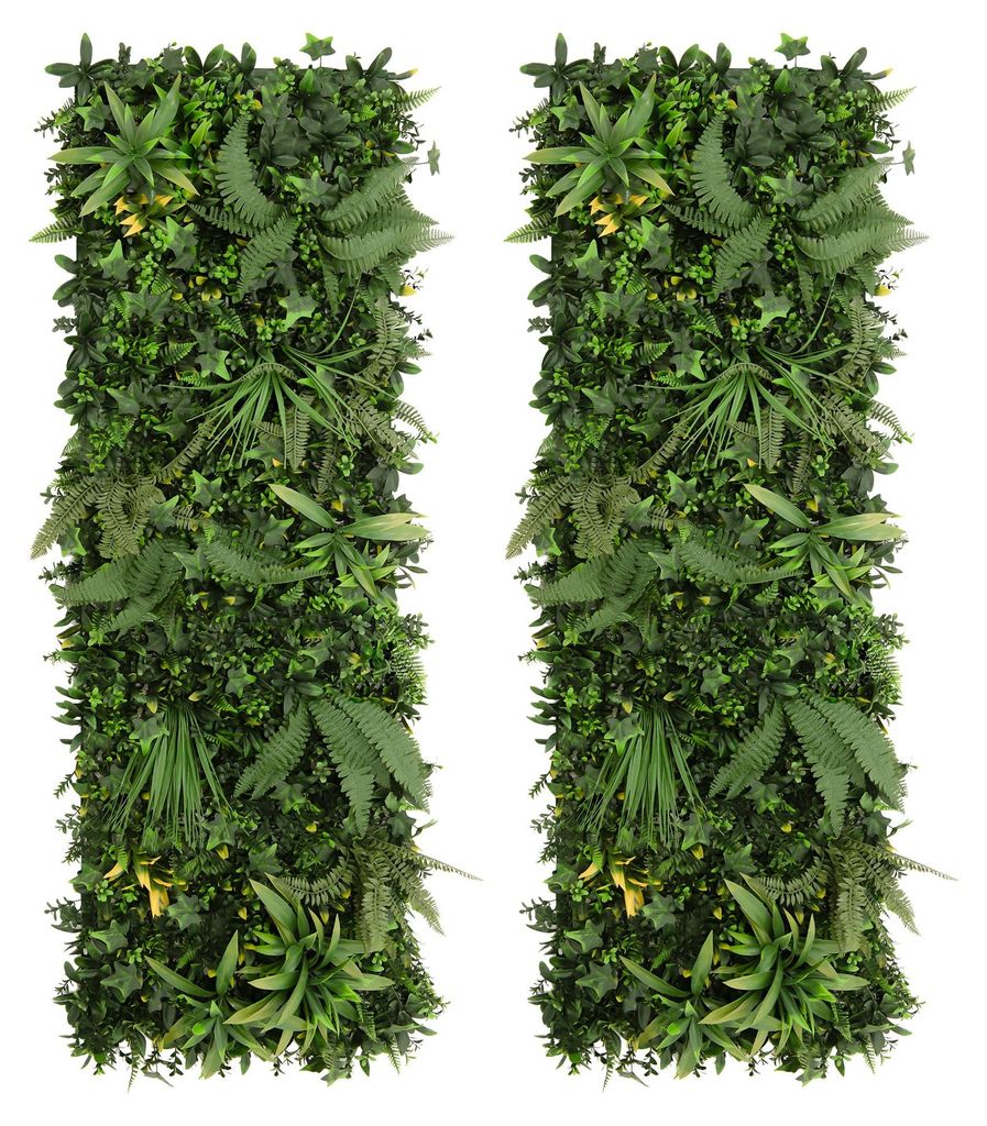 Kunstplanten wandtegels Ayla, 2 stuks, 0,5 x 1,5 meter, Productafbeelding 