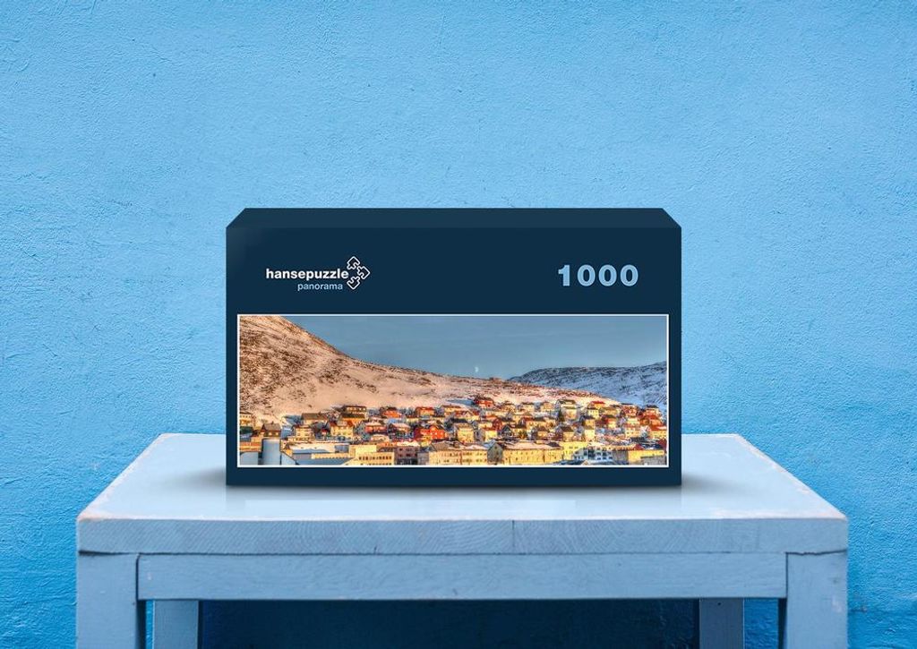 hansepuzzle 44139 - Norwegen Puzzle, 1050 Teile, Natur, 60,0 x 46,0cm mit hochwertiger Aufbewahrung, Kartonbox und wiederverschließbarem Beutel