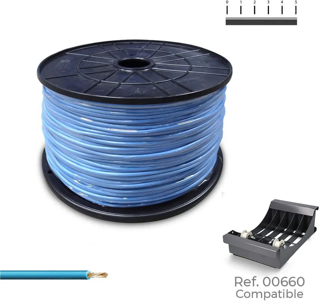 Câble Sans Halogène H07Z1-K 1.5mm2 Bleu 500m à Haute Sécurité Ignifuge