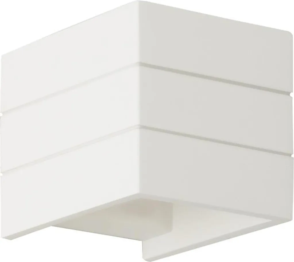 Applique murale KRIS pour couloir et salon plâtre blanc G9 11 cm