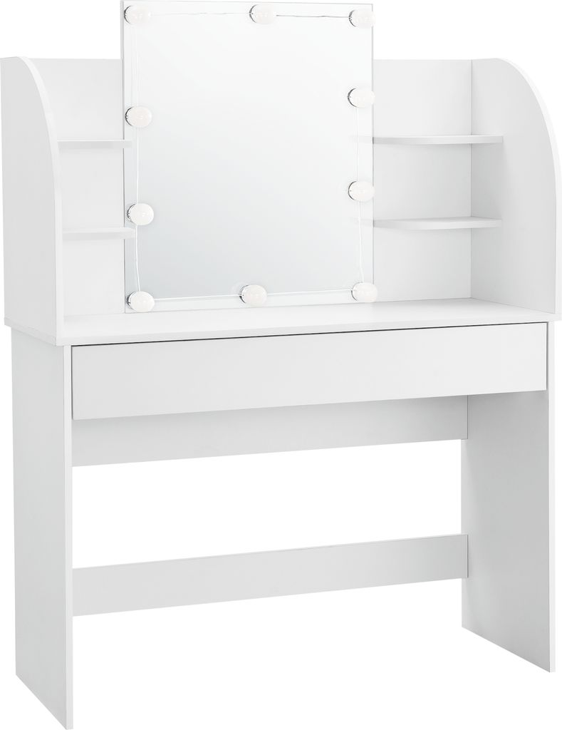 Coiffeuse 'Köla' avec LED et miroir blanc Image du produit 