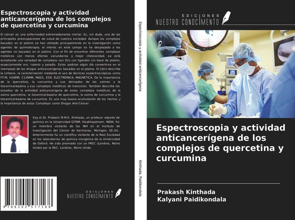 Espectroscopia y actividad anticancerígena de los complejos de quercetina y curcumina