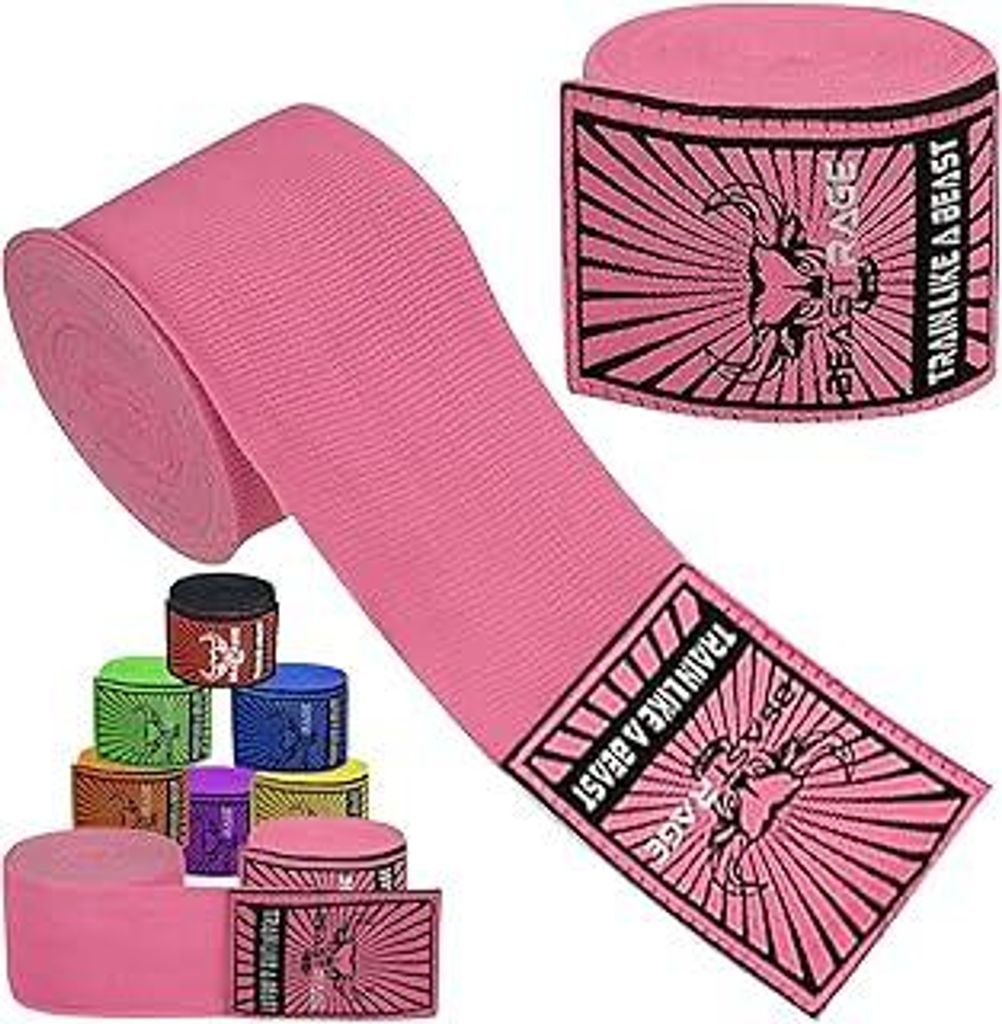 BEAST RAGE Boxbandagen für Herren, Schutz, MMA-Unterstützung, Innenhandschuhe, Kampfsport, Kampfsport, Muay Thai, unter den Handschuhen, 4,5 m, e...