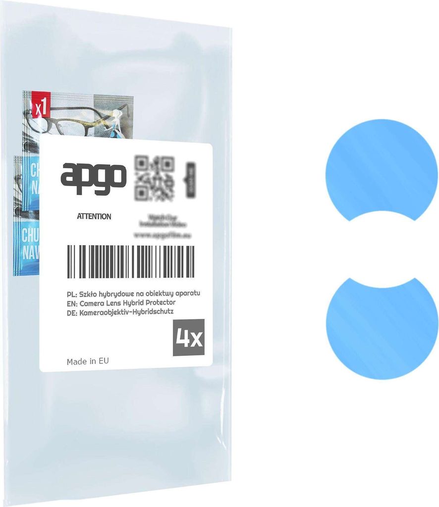 apgo 4 Stück Hybrid Kameraschutz, Kamera-Schutzglas kompatibel mit Honor X40i, Linsenschutz, 9H Härte, Schutz für Kameraobjektiv, Anti-Kratzer, ...