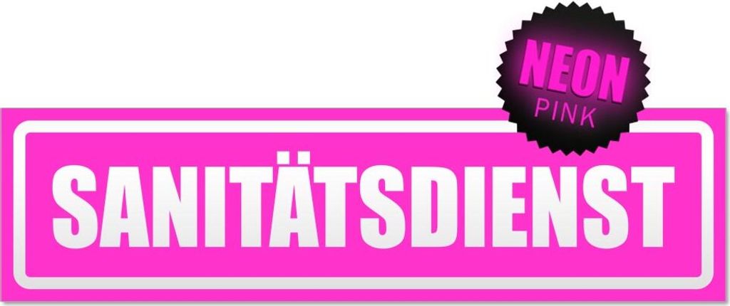 Sanitätsdienst invertiert Magnetschild Schild magnetisch