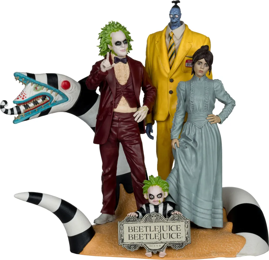 Figurines Beetlejuice Articulées 15 cm en Pack de 4 par McFarlane Toys