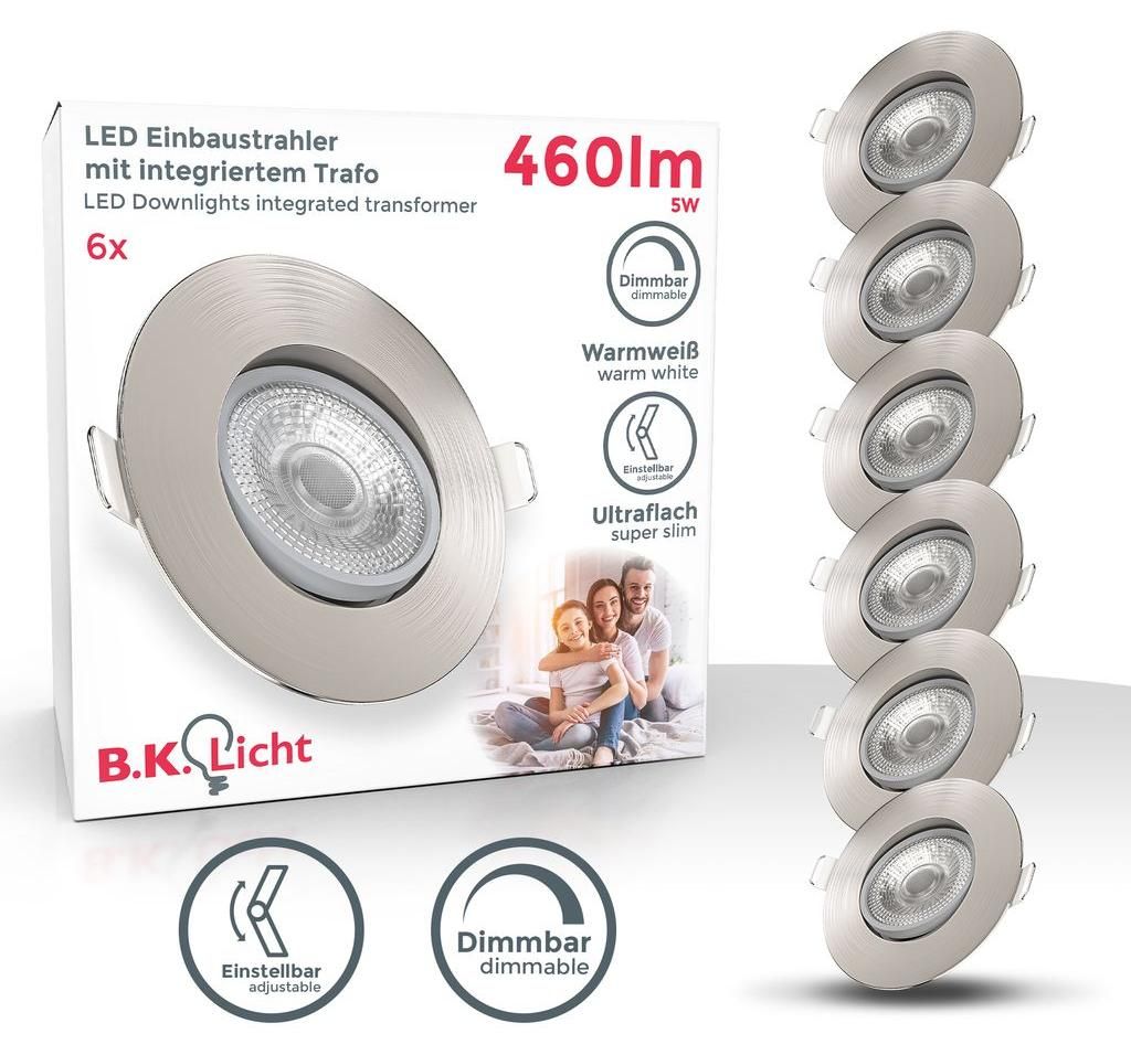 6x LED zapuštěné svítidlo stmívatelné stropní svítidlo Obrázek produktu 