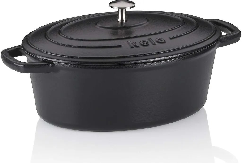 Cocotte Kela Calido KL-12861 Ovale 29cm | Ghisa Professionale Nera
