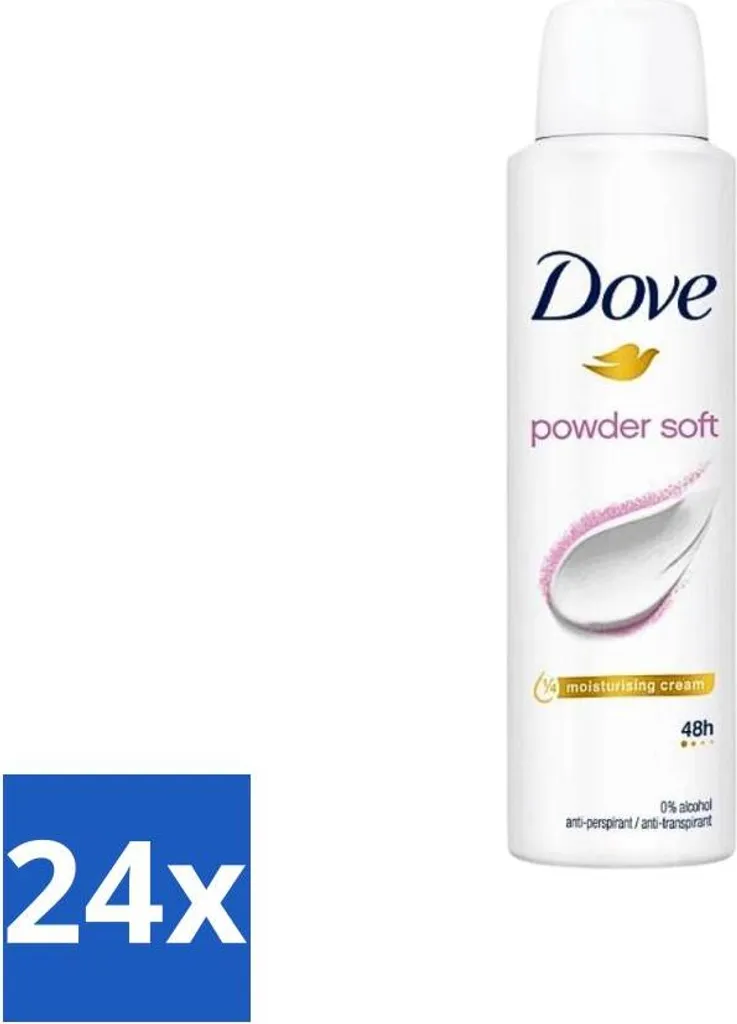 Dove - Deodorante spray - Powder Soft - 150 ml - Confezione risparmio - 24 pezzi