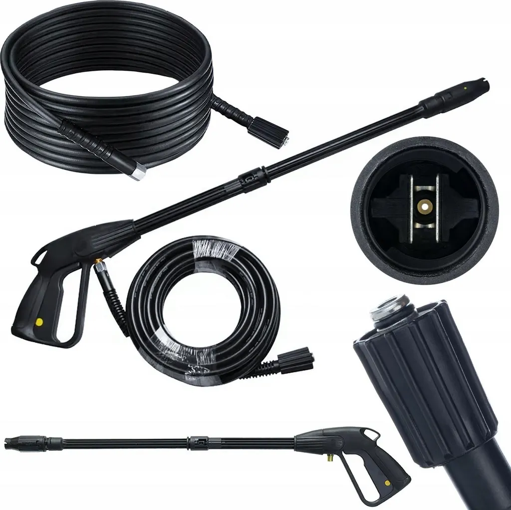 Rosfix Set VarioJet 5m: Pistola Alta Pressione M22x1,5 e Tubo 155 Bar - 1