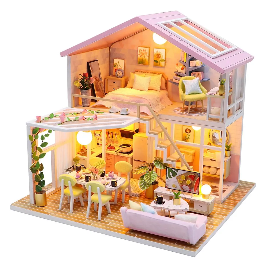 2Kids Toys Maison Miniature Maison des Moments Calmes Kit DIY en Bois