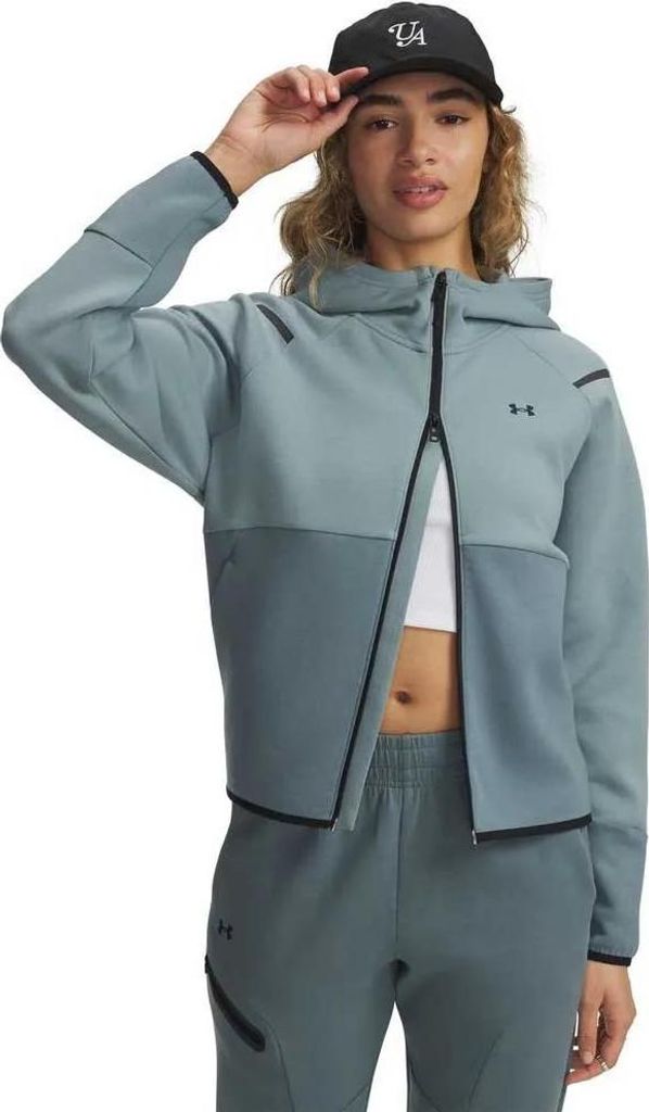 Under Armour Unstoppable Fleece Reißverschlusspullover Grau S Damen Grau S