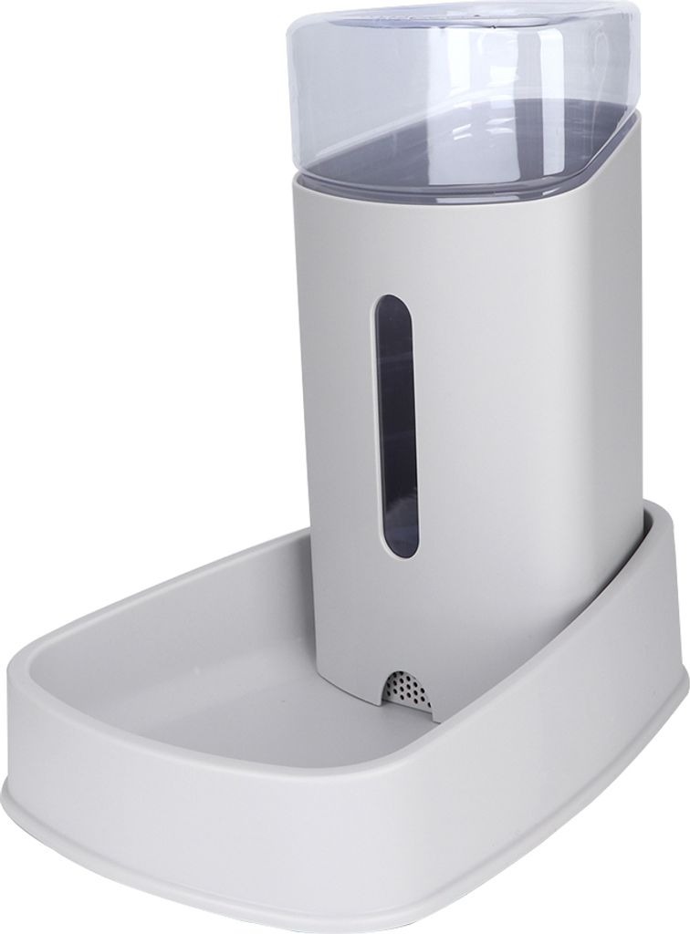 Automatischer Wasserbrunnen fš¹r Haustiere, Hunde und Katzen, 3,8 l, gro?e Kapazit?t, Filtertrinkbrunnen (grau)