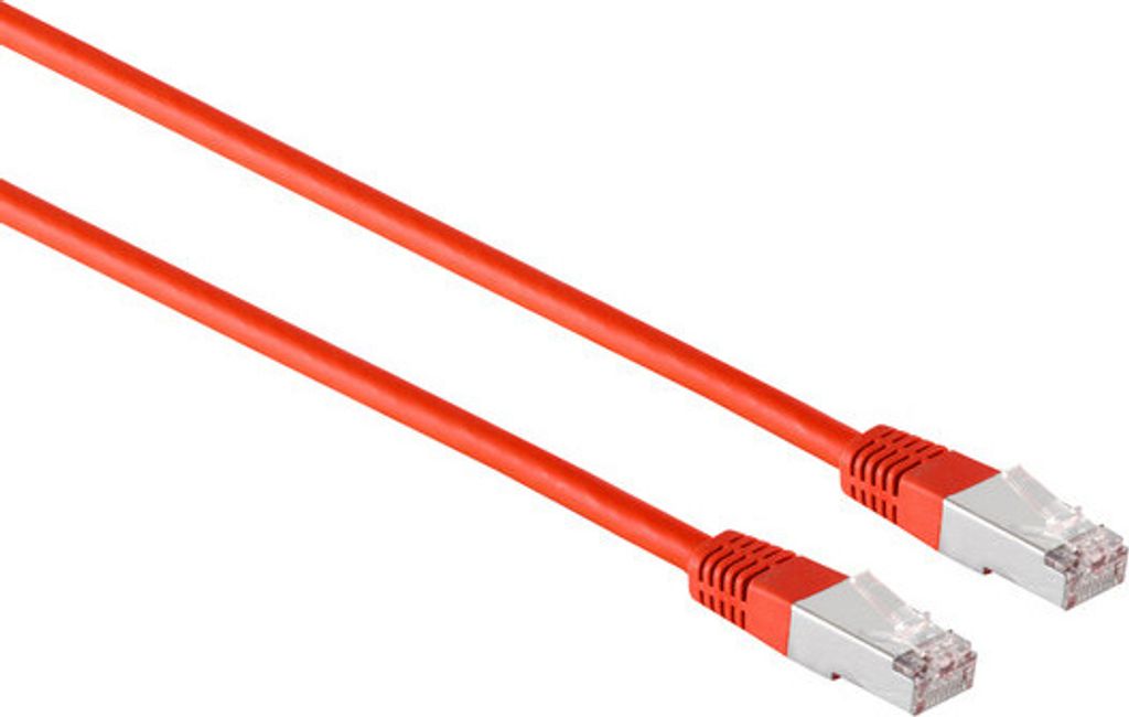 Patchkabel cat 6 S/FTP PIMF Halogenfrei rot 0,5m