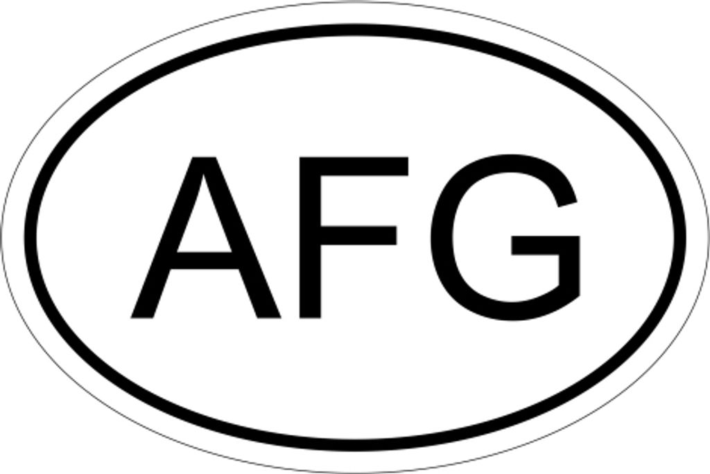 Kiwistar - Autoaufkleber - 15x10 cm - außen klebend - Afghanistan AFG 15 x 10 cm Sticker Aufkleber KFZ Flagge Fahne