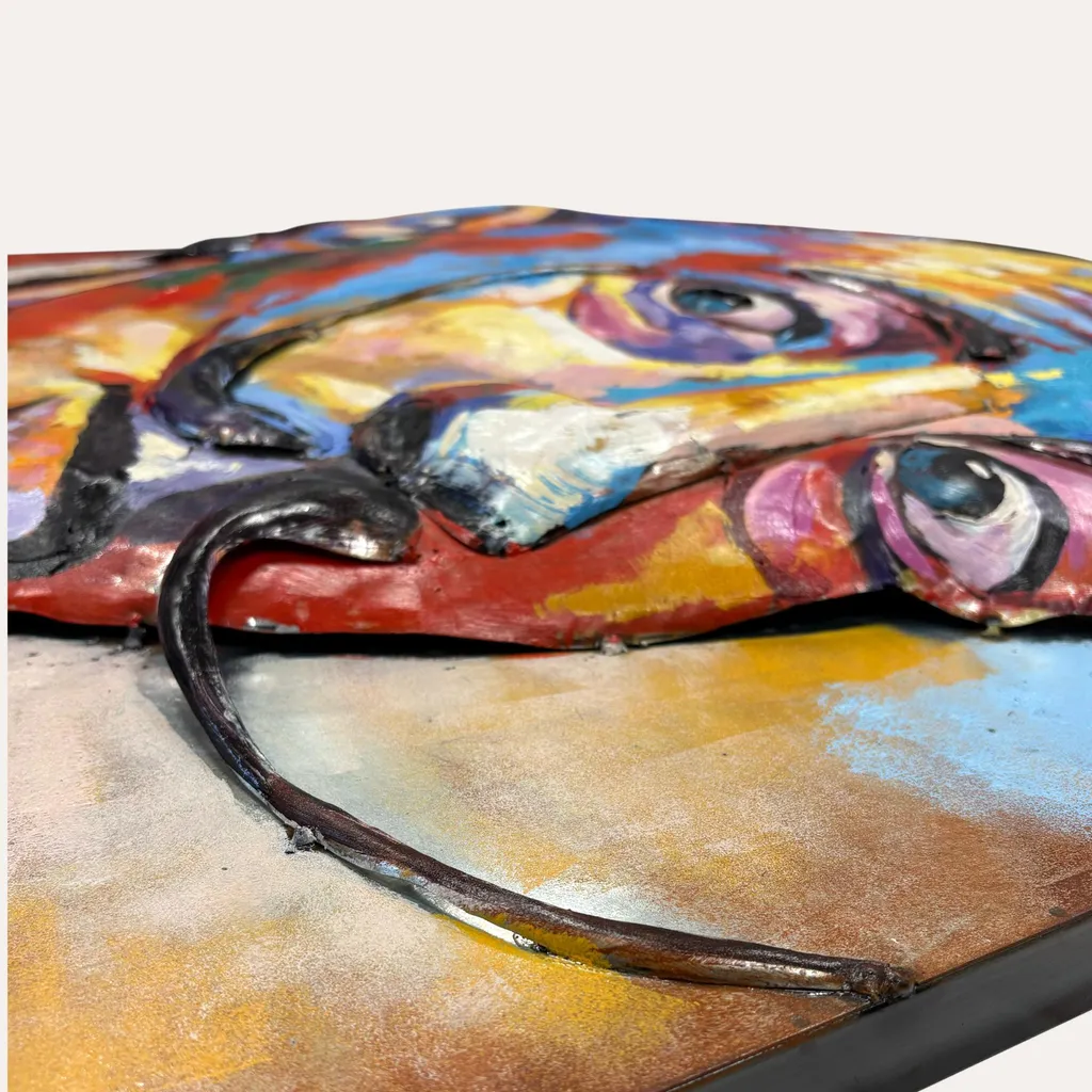 Aménager son salon avec le tableau en fer Salvador - Déco murale métal