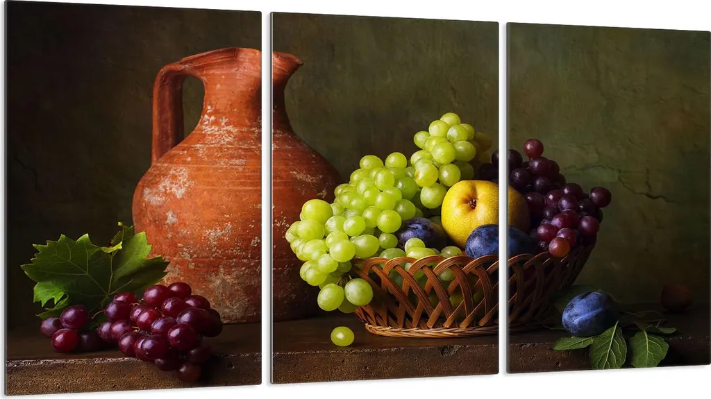Copri Piano Induzione 3 Pezzi Vetro 30x52 | Tagliere e Paraspruzzi Frutta