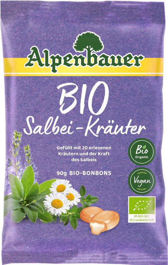 Alpenbauer organické šalviové bylinkové cukríky divoká Obrázok produktu 