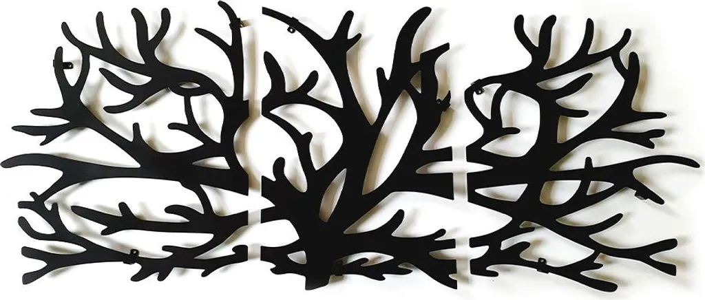 Support Panneau Design Arbre 1340 mm en Acier Stable et Esthétique