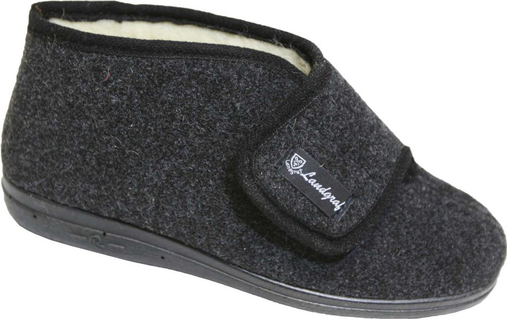 SALIHA Freizeitschuh Landgraf H-Klett mit Schurwollfutter anthrazit Größe