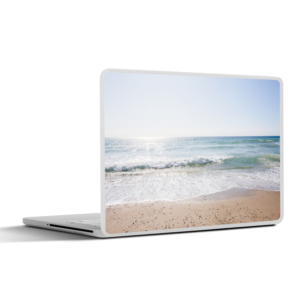 MuchoWow Laptop Aufkleber Sticker Cover Strand - Wasser - Türkis 30x21 cm - Sticker für Laptop - Selbstklebend