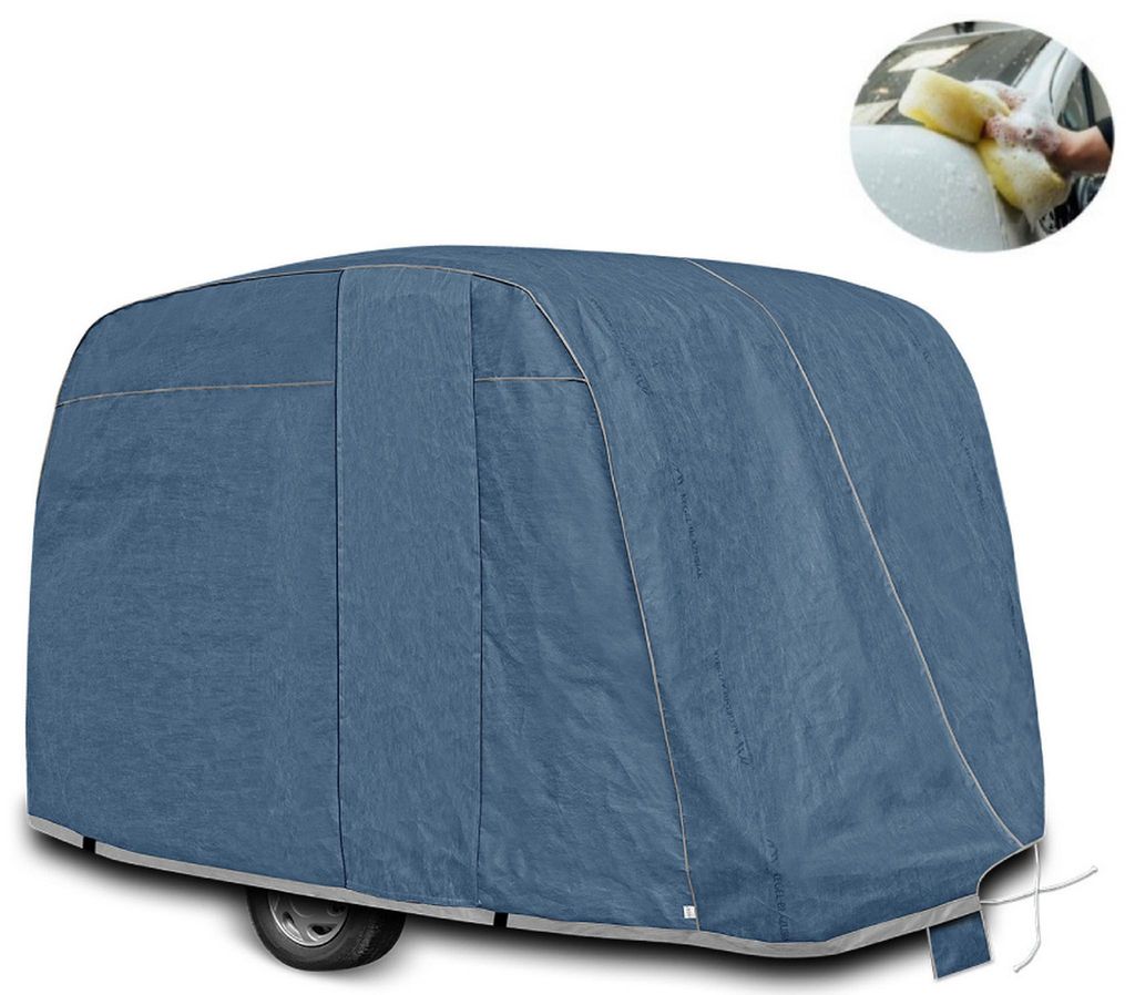 Vollgarage mit Baumwoll-Innenschicht passend für Wohnwagen Campingwagen Wohnanhänger Campin Z5590314