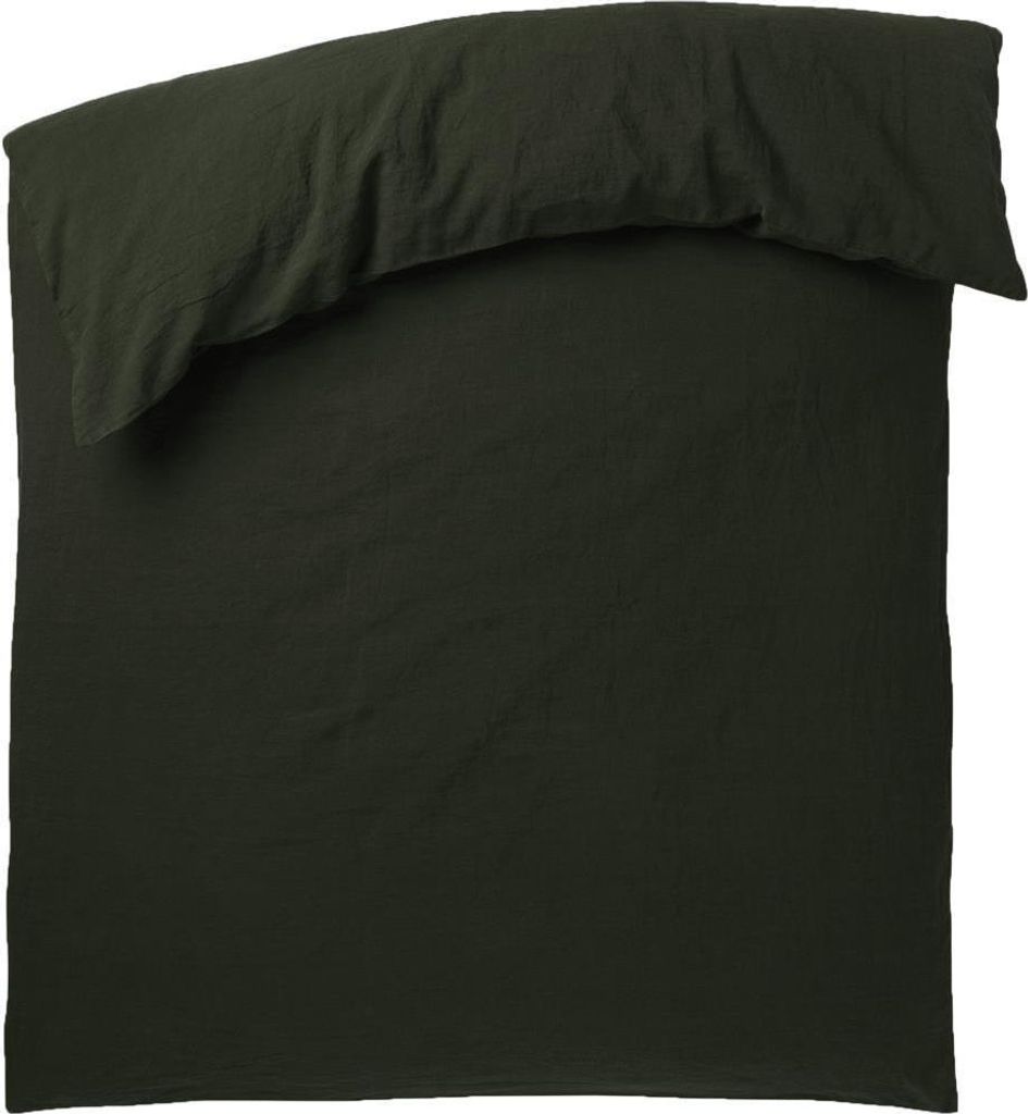 Zoeppritz Leinen-Bettdeckenbezug Stay Farbe forest Größe 155x220