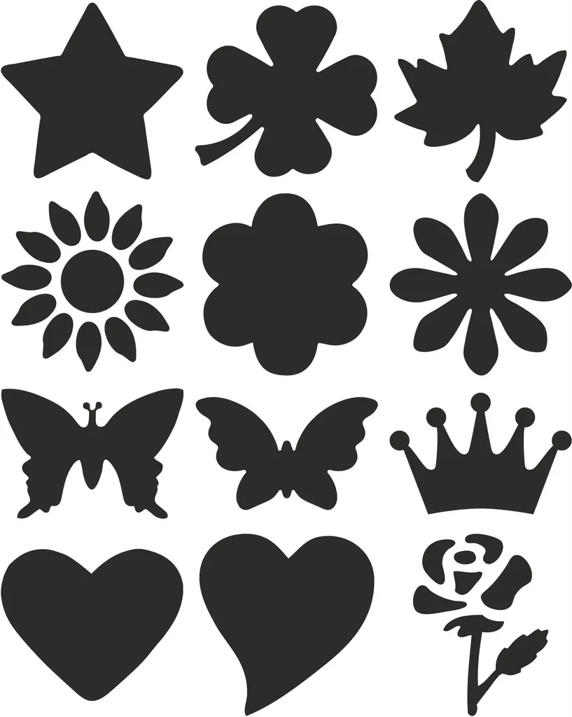 Heyda 203687696 Présentoir Motif Trèfle à Quatre Feuilles 24 Pièces