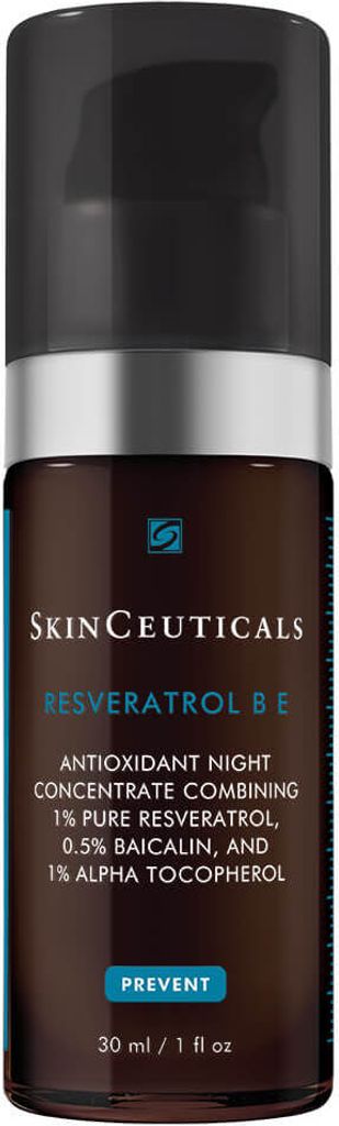 A product shot of a skincare bottle.