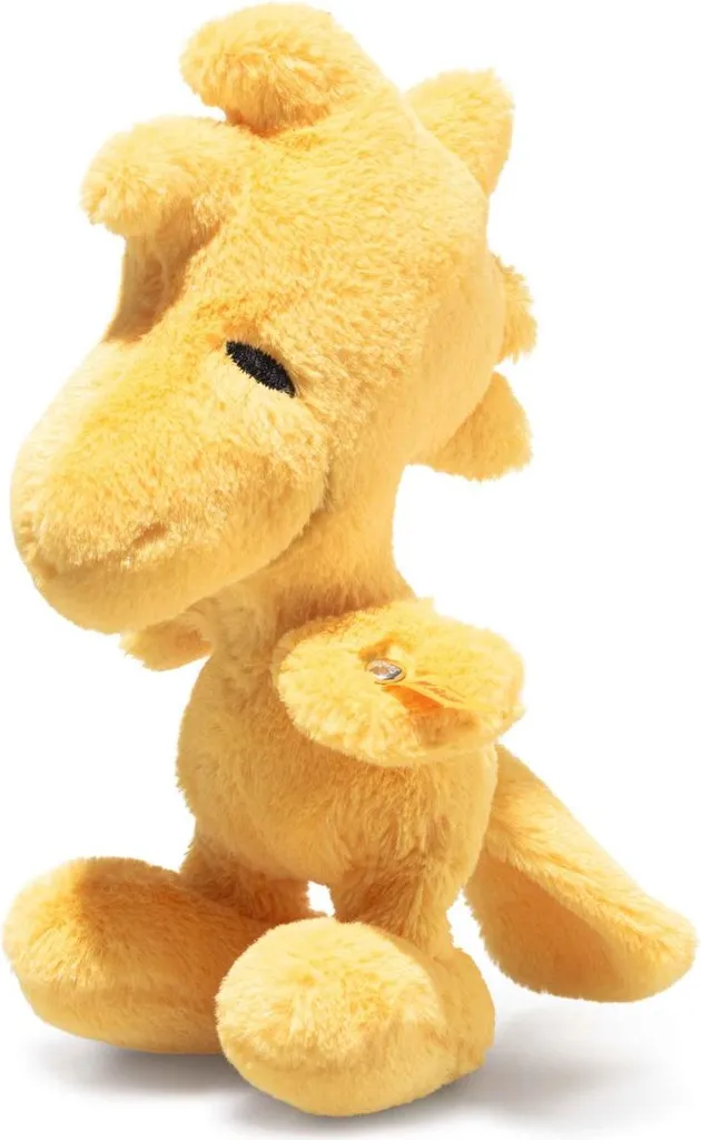 Cadeau de naissance peluche Woodstock Steiff 18 cm jaune haute qualité