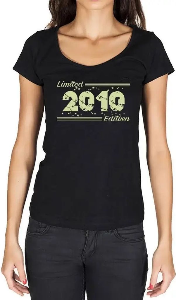 Damen Grafik T-Shirt Sterne limitierte Auflage 2010 – Stars, Limited Edition 2010 – Geschenk 14. Geburtstag Jahrestag 14 Jahre Jubiläum 14 Jä...