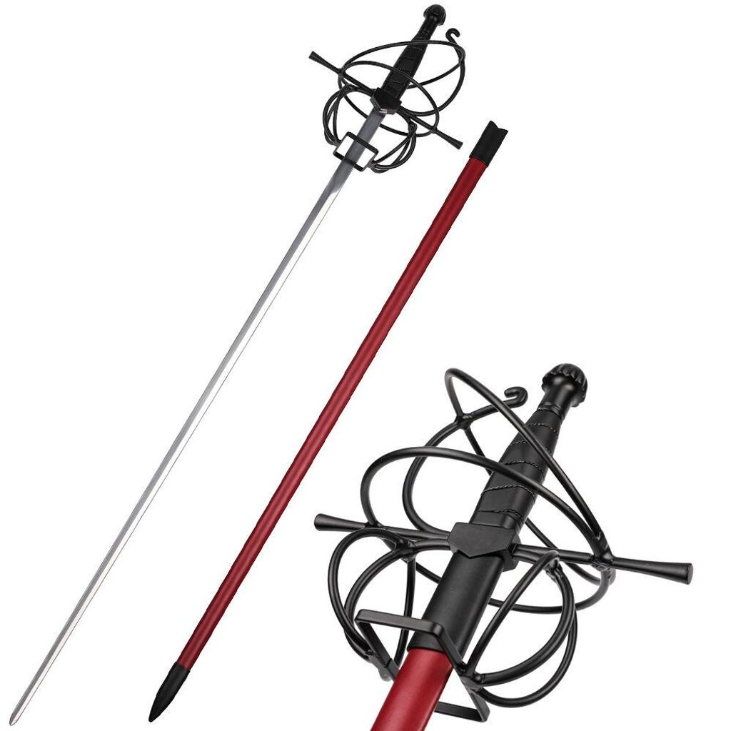 Rapiera rinascimentale con fodero 110 cm – Spada decorativa Immagine del prodotto 
