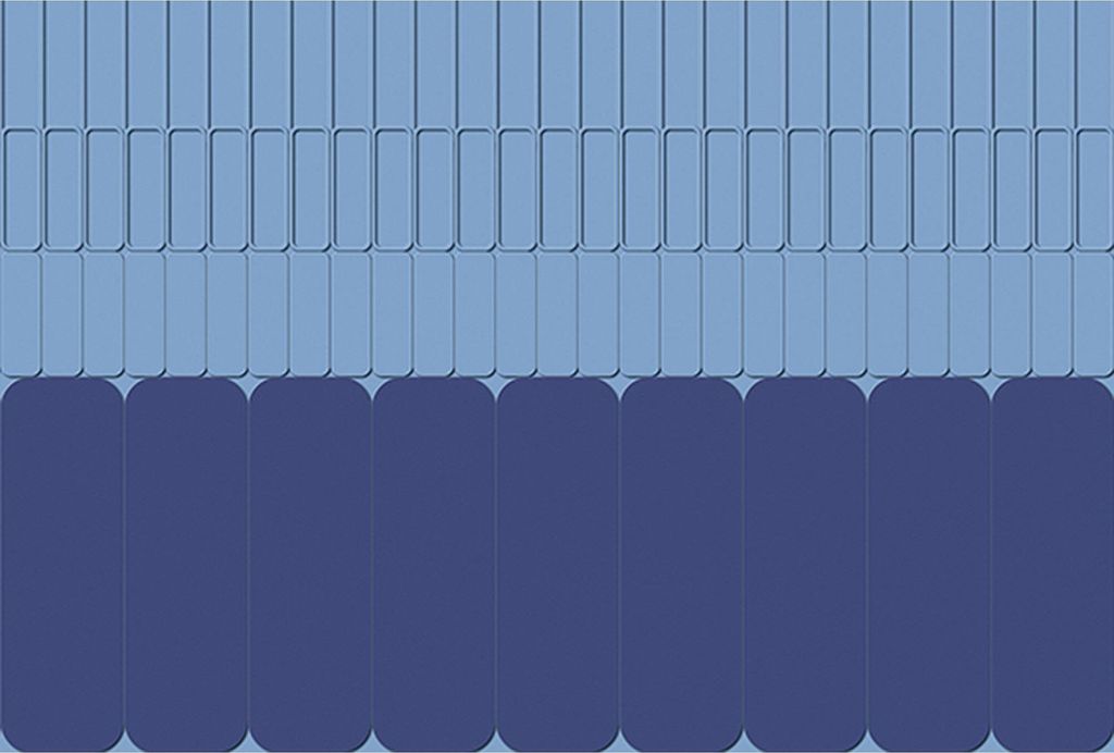 Tadessi Fototapete | Modern | 4.00 m x 2.70 m | Blau | Lila | Wandbild | Digitaldruck