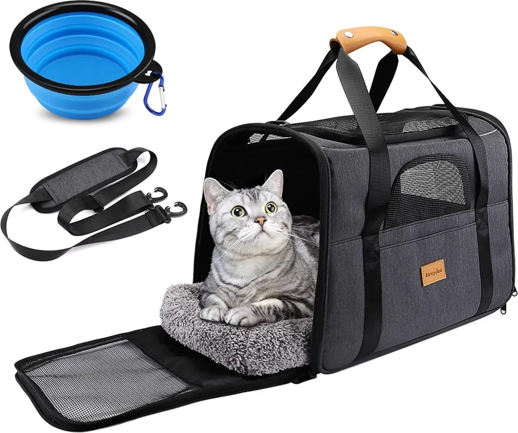 Sac de transport chat pour voyage et vétérinaire - Format pliable M
