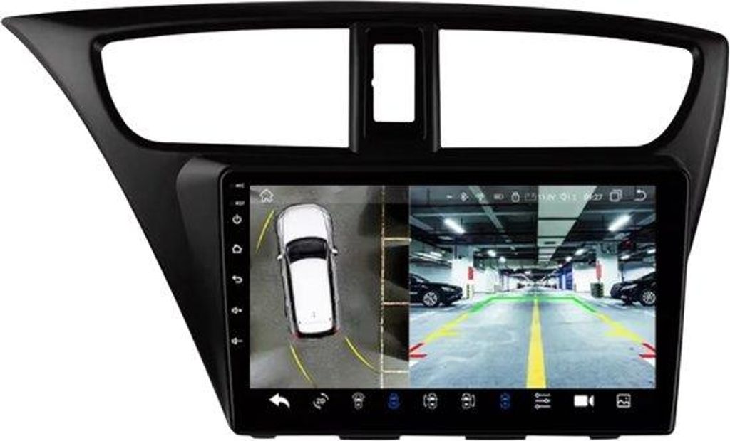 Autoradio mit Bluetooth und CarPlay für Honda Civic 9 (2012–2017) – Kompatibel mit Apple und Android – Stereoanlage – Navigationssystem