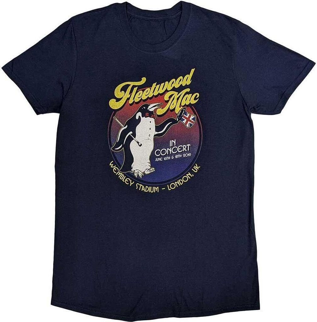 Fleetwood Mac - "Wembley 2019" T-Shirt für Herren/Damen Uni RO10259 (XXL) (Marineblau)