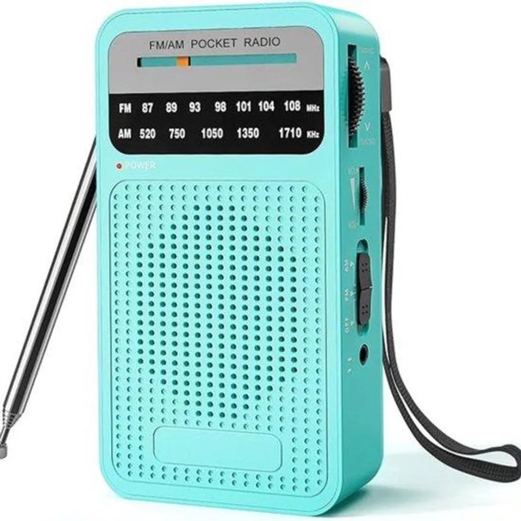 Radio portable à piles AM/FM avec signal puissant haute sensibilité RF