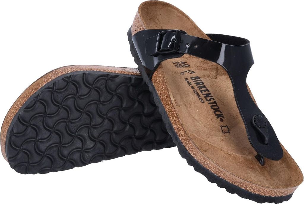 BIRKENSTOCK GIZEH BF SAND PATENT BIO Schwarz 40 Produktbild 