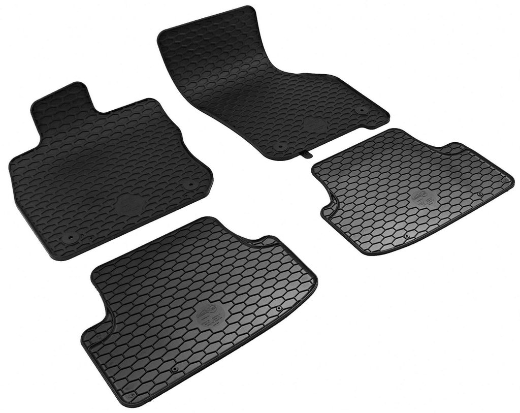 WALSER DirtGuard Gummi Fussmatten Auto für Cupra Formentor/Skoda Octavia IV/Seat Leon/Cupra Leon 2020-Heute, Mild-Hybrid, 100% passgenaue Auto Fu...