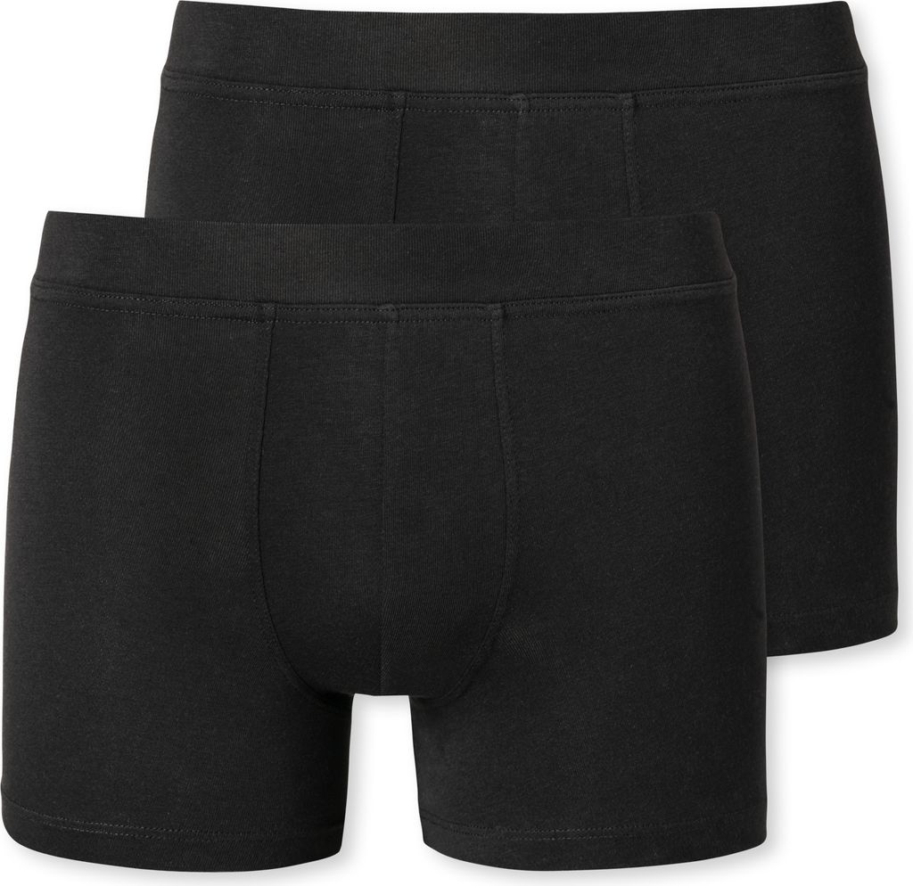 SCHIESSER Jungen 2-Pack Shorts - schwarz/weiß - Größe 140
